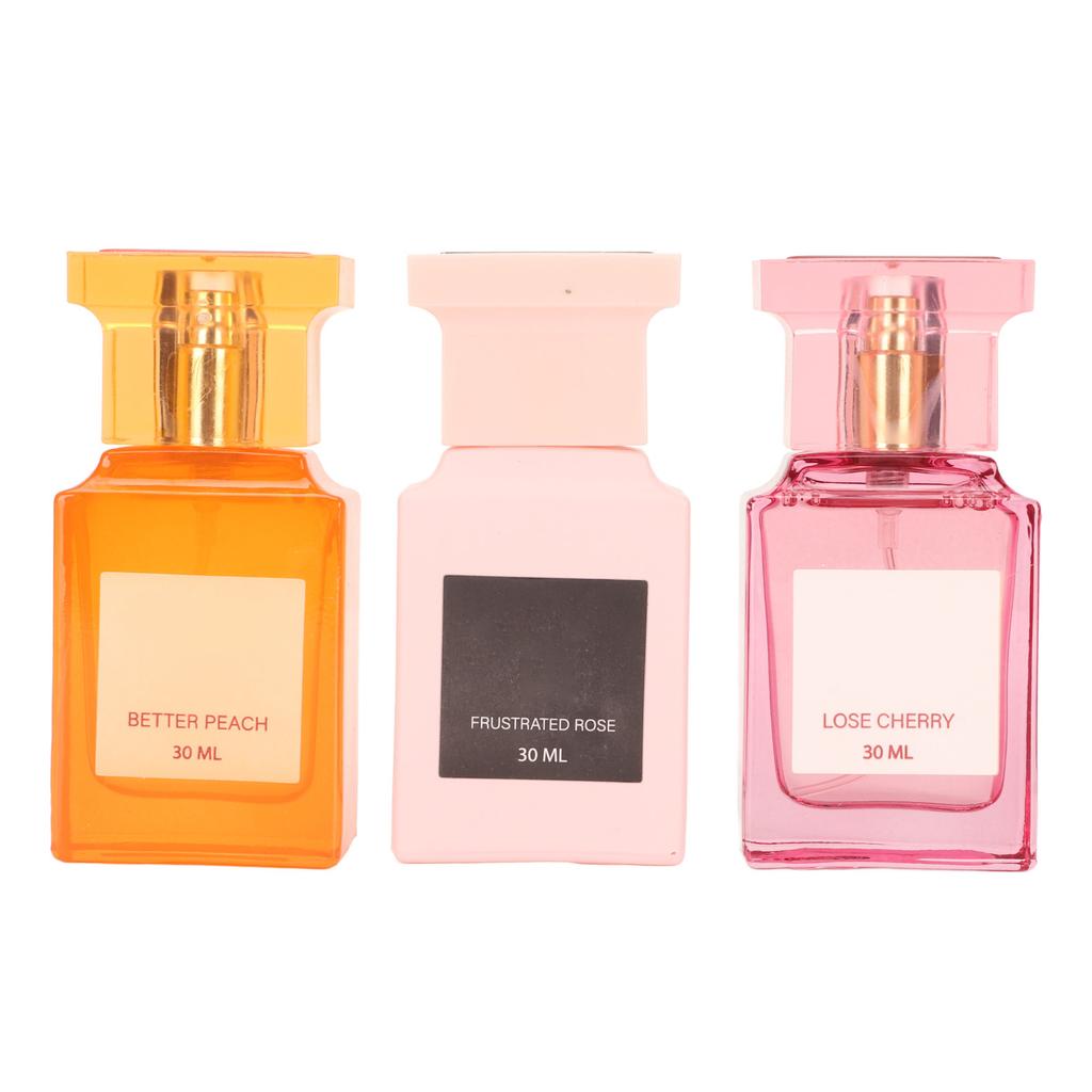 3pcs Women Perfume Spray Floral Fruity Refreshing 3 Different Fragrance Fine Mist Perfume Set 30ml