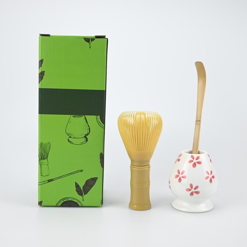 3PCS/Set Japanese-style Plastic Tea Whisk, Matcha Spoon, Tea Whisk Stand, Perfect Gift For Ceremony, Traditional Decoration