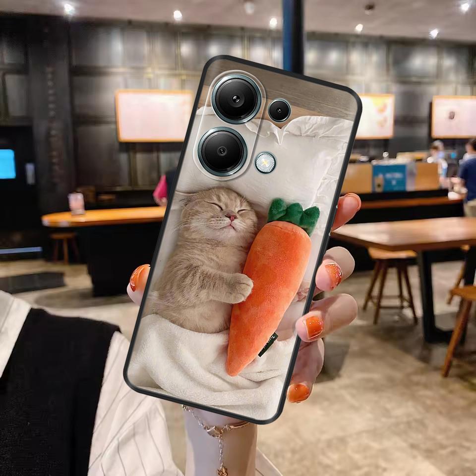 For Redmi Note 13 Case For Redmi Note 13 Pro Cartoon Silicone Phone Case For Xiaomi Redmi Note 13 Pro Plus Note13 Cover Bumper