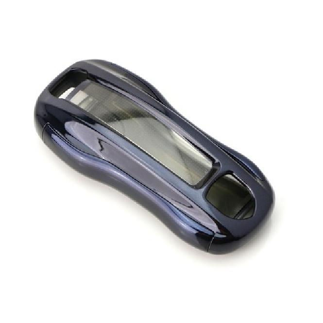 Black TPU Key Fob Cover w/ Button Cover Panel For 2017-up Porsche Panamera G2