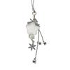 Unique Flocking Snowflake Star Phone Charm Winter Phone Jewelry Fashion Phone Ornament for Trendy Women Seeking Winter
