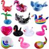 Available: Inflatable Cup Holders - Flamingo, Donut, Lemon, Watermelon, Pineapple, Crab, and Heart.