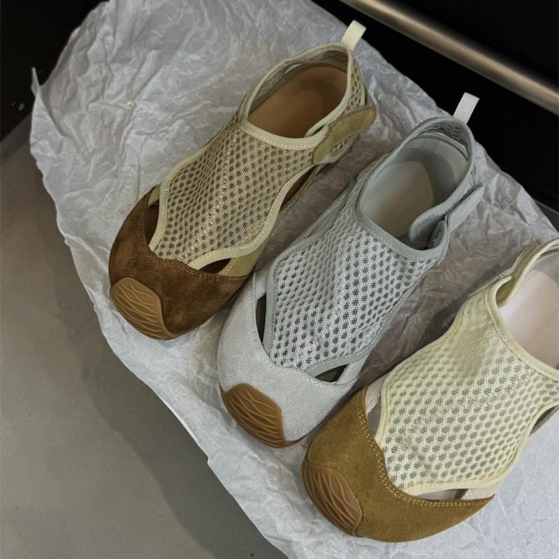 Fashion AIYUQI Women's Mesh Sandals 2025 New Non-slip Slip-on Casual Sneakers Shoes Women Large Size Breathable Beach Shoes Female