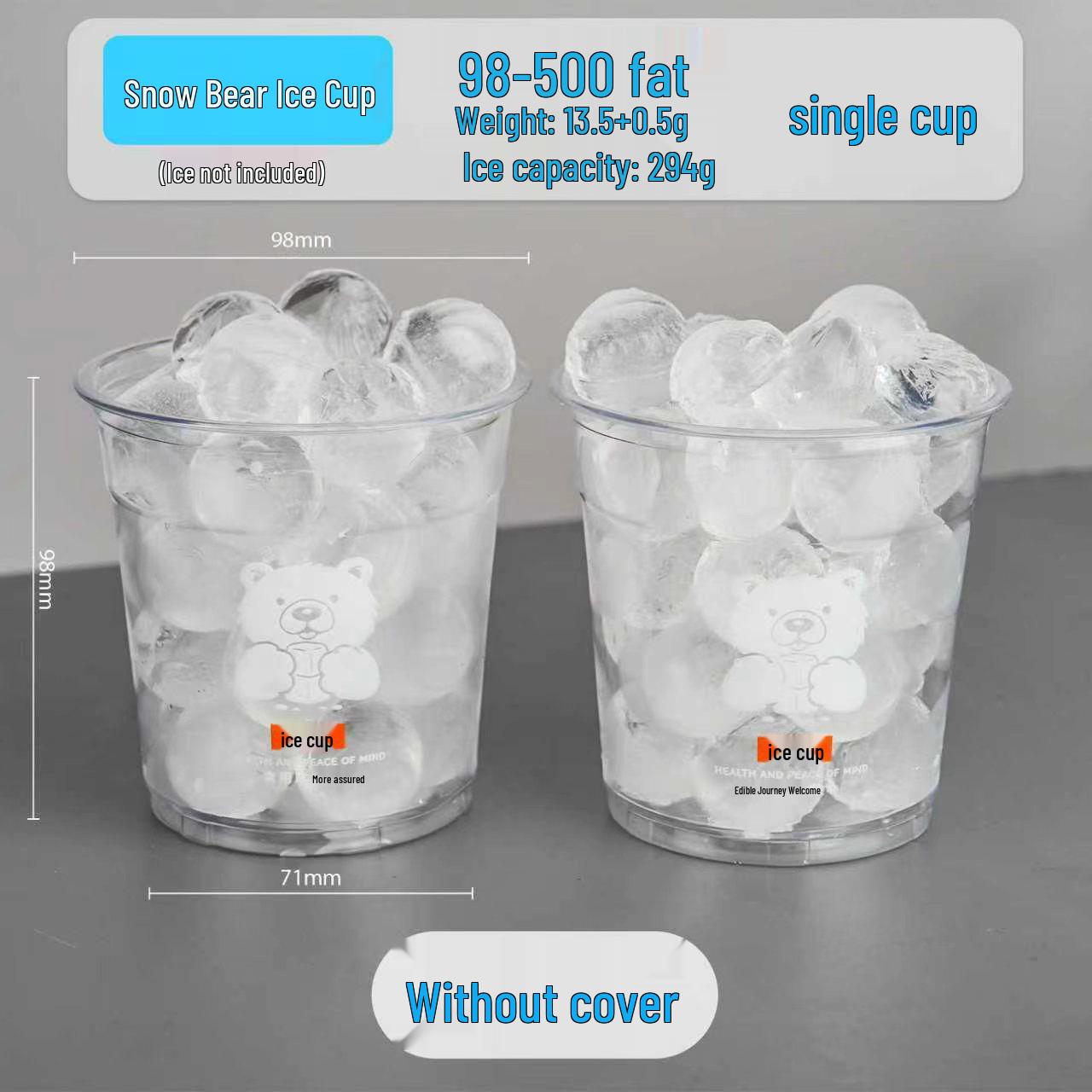 Thickened PET Cold Drink Cup: Crack-Resistant, Leak-Proof, Sealed - Your Summer Drink Essential, Just Like Store Ice Cup 100 Pieces