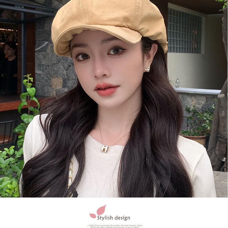 2025 Designer's Oversized Japanese Literary Women's Retro Painter Beret - Face Slimming Design