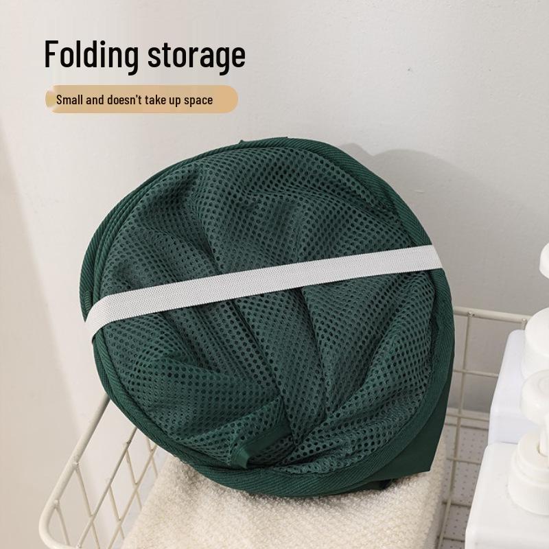 Large Portable Mesh Laundry Hamper for Dirty Clothes