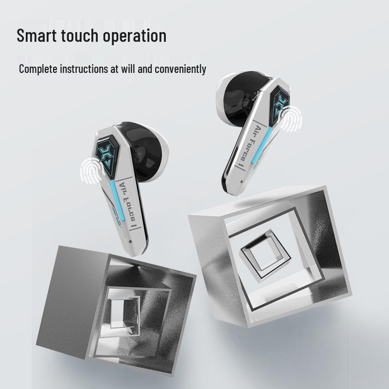 Mecha Trend Bluetooth Earphones: Gaming Pendant with Low Latency & High-Quality Sound