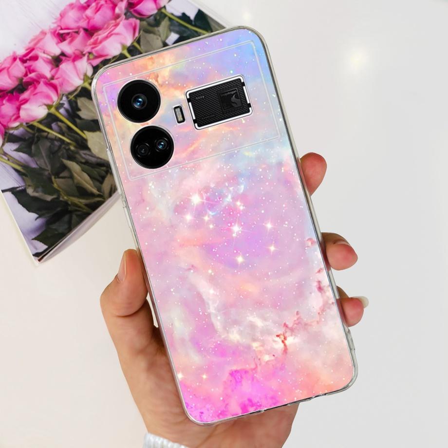 For Realme GT5 240w / GT3 / GT Neo 3 / GT Neo 5 Case Cute Cartoon Luxury Soft Silicon Transparent  Phone Case Back Cover Capas