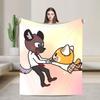 Aggretsuko Plush Blanket Child  Flannel Bedding Throws For Living Room Super Soft Custom Quality Bedspread Gift Idea