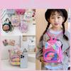 Cute Transparent Princess Backpack With Colorful Sequins For Kids School Use