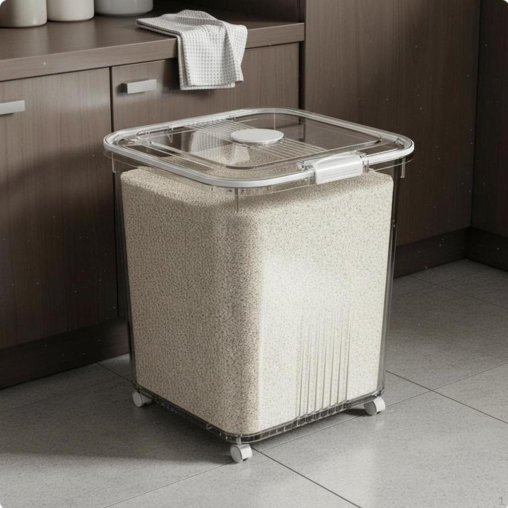 Rice Storage Container DampnessResistantResistant Airtight Sealed Grain Bin