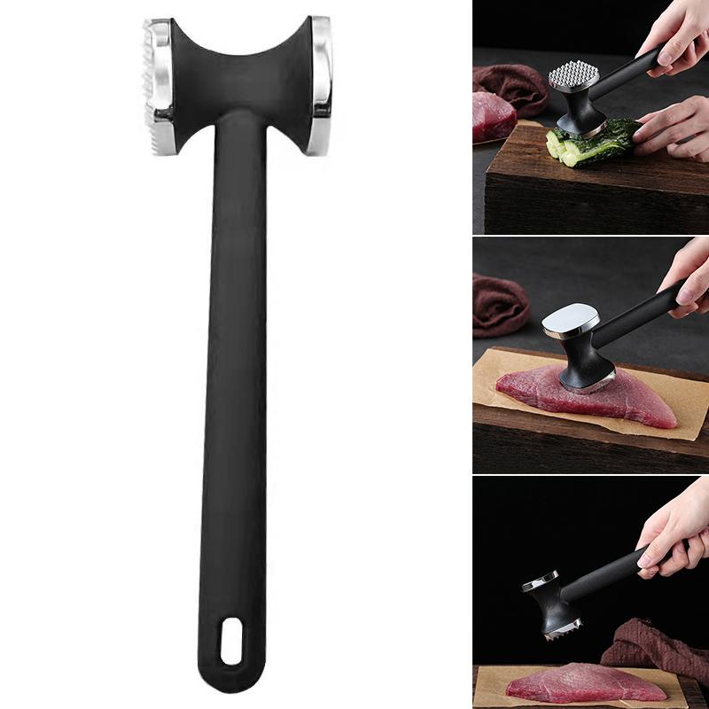 Heavy-Duty Kitchen Meat Mallet With Rubber Handle And Alloy Hammer Head For Easy Pounding And Tenderizing Of Meat