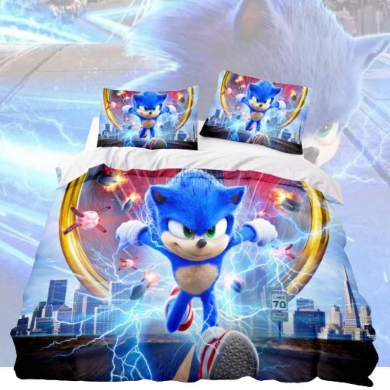 Hochauflösender Digitaldruck 3-teiliges Bettlaken-Set für US-Größe Bett Moderner minimalistischer Stil