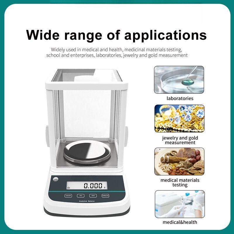LCD Display Electronic Balance Lab Multifunctional Analytical Balance High Precision Digital Scales