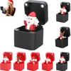Plastic Christmas Prank Box Santa Claus Snowman Desk Decoration Cute Gift Boxes