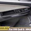 ABS Carbon Auto Tür Armlehne Panel Fenster Schalter Lift Tasten Abdeckungen Trim Für Volkawagen VW Golf 8 MK8 2022 Zubehör