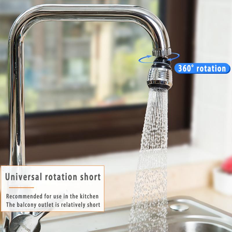 Kitchen Supplies Faucet 2 Mode 360 Rotation High-pressure Faucet Extension Water-saving Bathroom Kitchen Supplies