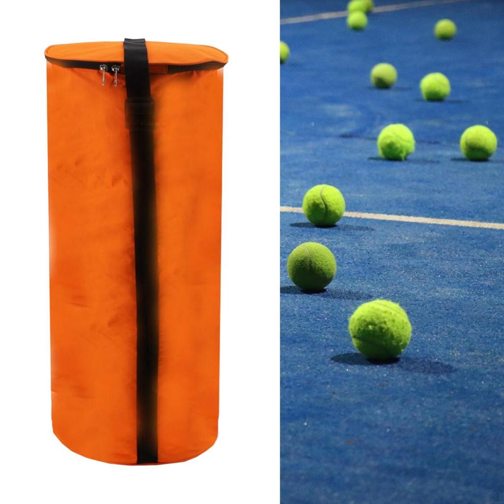 Zylindrische Tennisballtasche mit Reißverschluss, tragbarer Korb zur Aufbewahrung