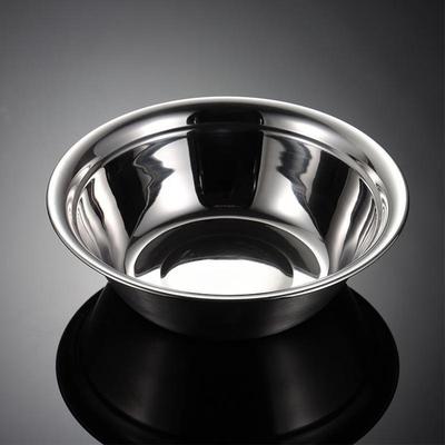 ZISIZ Edelstahl Tiefe Runde Servierschüsseln