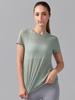 Women's Breathable Short Sleeve Yoga T-Shirt with Hollow Beautiful Back - Lightweight Dance Fitness Cover-Up Running Top