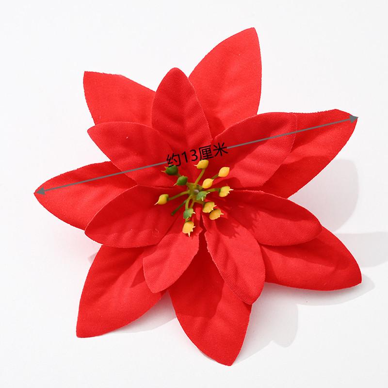 20PCS Plastic Simulation Christmas Flower Wedding Artificial Flowers Valentine's Day Decoration