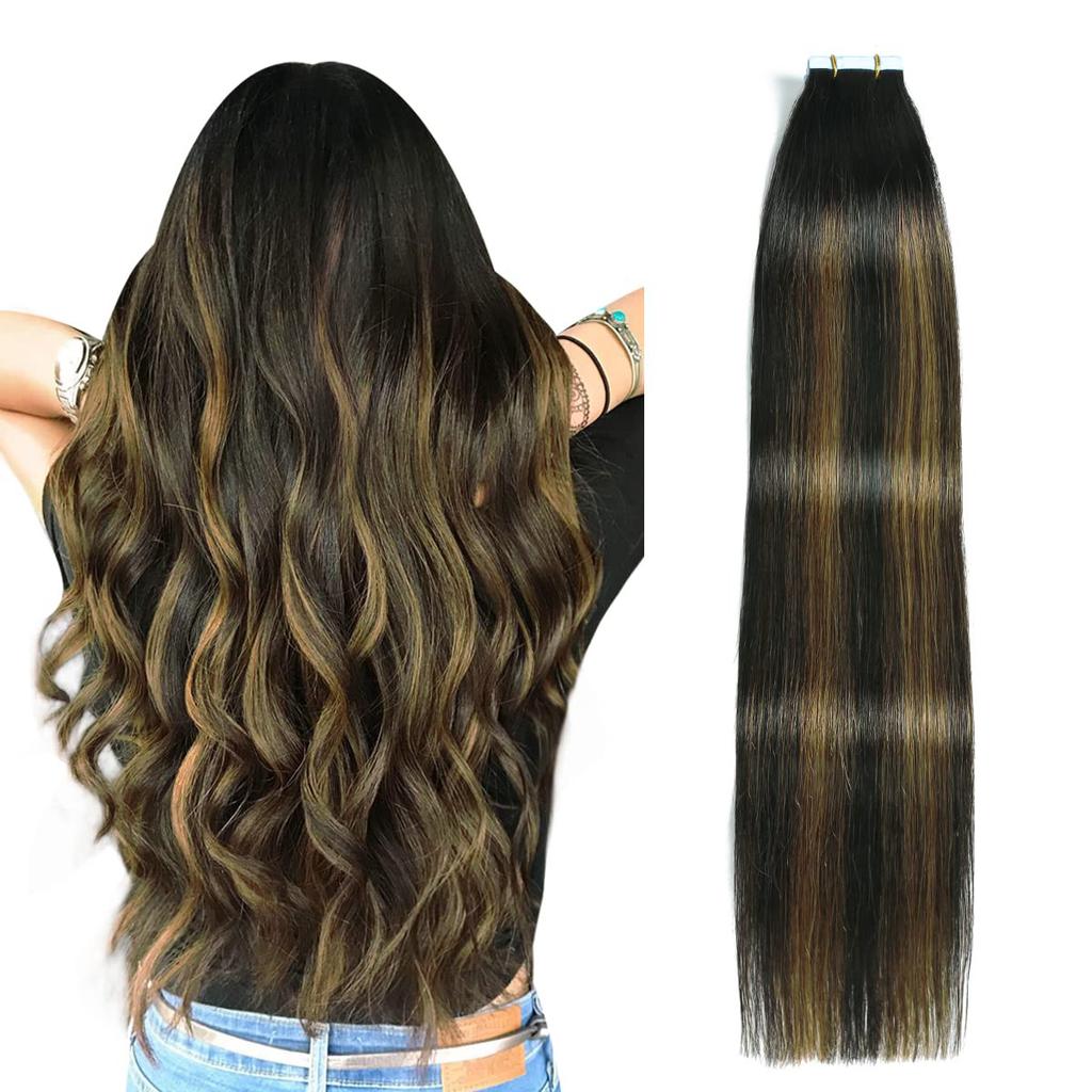 Invisible Tape in Hair Extensions Real Remy Hair Hair Extensions for Women Ash Blond mixed Platinum Blond Straight Hairpieces