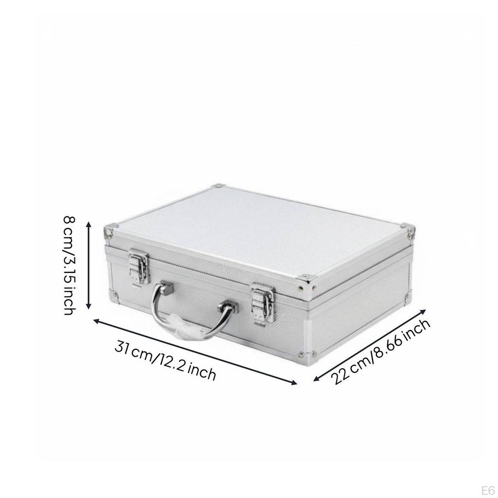 Locking Hard Case Lockable Security Shell Carrying Reinforced Corners Combination Lock Box