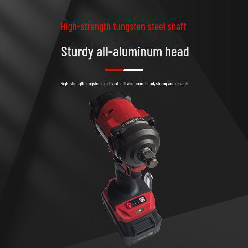 "High-Torque Brushless Electric Wrench with Lithium Battery – Ideal for Woodworking, Photovoltaic Installation, and Auto Repair"
