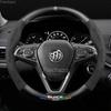 Suede Leather Car Steering Wheel Cover for Enclave Envision Lacrosse Encore GX Avenir ST Sport Regal Sportback TourX GS