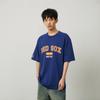 MLB College Style Series T Shirts Unisex Blue Crew Neck Moderate Straight Fit 3ATSV0243-43RBS
