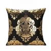 Modern Geometric Gold Bronzing Plants Leaves Cushion Cover Super Quality Polyester Pillow Cover Decorative Pillow for Sofa Chair