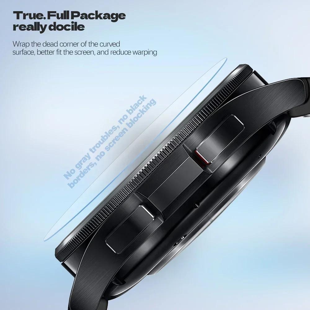 For Samsung Galaxy Watch 7 6 5 4 40/44MM Tempered Glass Screen Protector For Samsung Watch 7 44mm 40mm Protective Film Cover