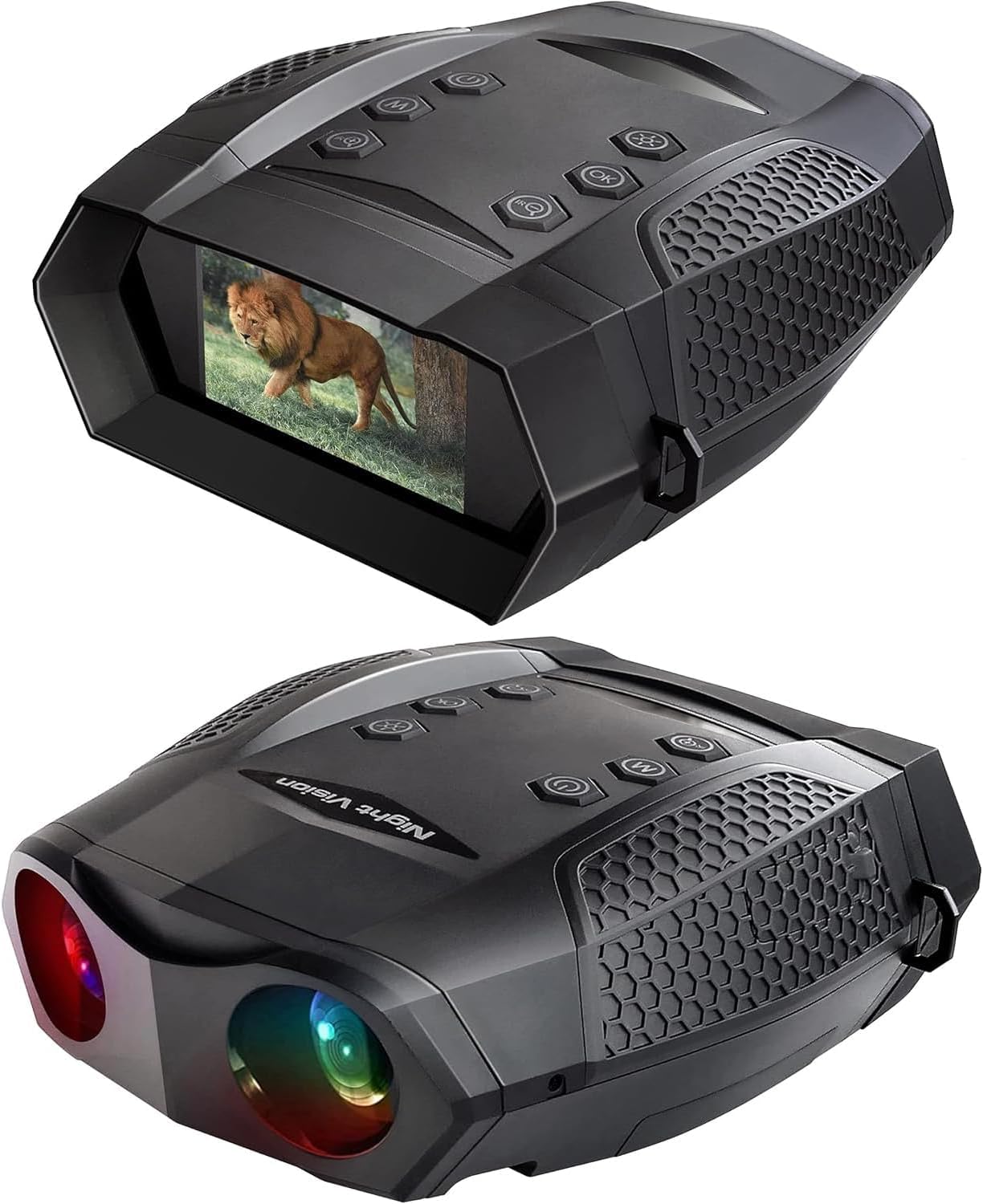 

4K Night Vision Goggles Camera with Night Night and Handheld Camcorder with Starlight Infrared Telephoto SD Card Nighttime Video and with Recording чорний