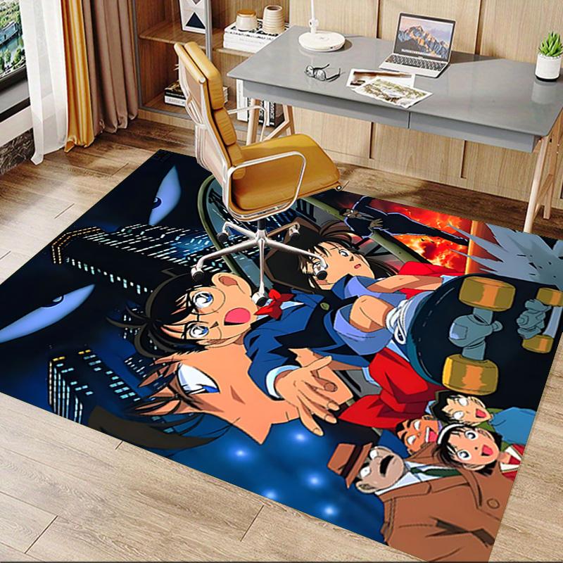 1pc Detective Conan Mystery Carpet for Playroom Bedroom Living Room Sofa Home Decor,kids Game Area Rug Non-slip Floor Mat Y72315