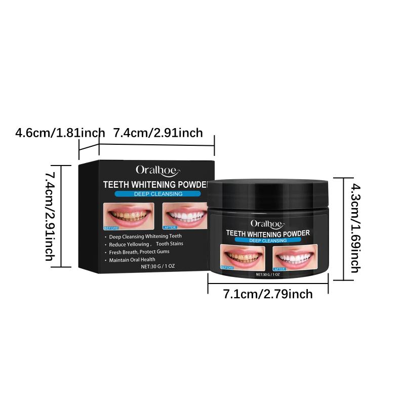 Charcoal Whitening Teeth Powder Cleaning Dental Calculus Stains Improve Tooth Yellow Remove Bad Breath Bright White Toothpaste