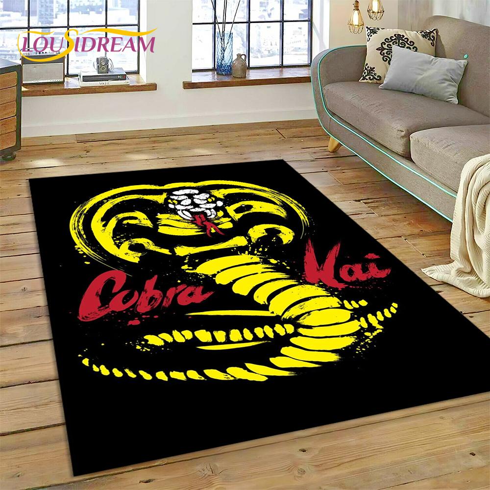 3D Cobra Kai Classics TV Amanda Karate Rug Carpet for Living Room Bedroom Decor,Floor Mat Non-slip Decoration for Sofa Doormat