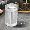 Herbal Strainer Tea Infuser with Chain Rustproof Anti-deformed Easy to Clean Spill Resistant Even Drainage Stainless Steel Fine Mesh Filter for Office