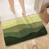 Modern Minimalist Cashmere Skin-friendly Floor Mat, Comfortable and Soft Non-slip Bathroom Floor Mat for Shower Rooms