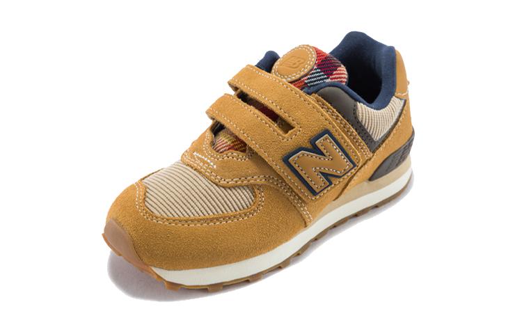 New Balance NB 574 Wygodna amortyzacja Odporne na ścieranie Oddychające Niskie Buty do biegania dla dzieci Ciemnobrązowe Kids' YV574HMI
