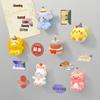 Cute 3D Animal Birthday Hat Refrigerator Magnet - Lion & Tiger