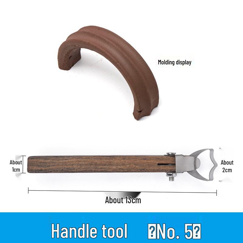 

Solid Wood Pottery Tool, Teapot & Cup Shaping Scraper for DIY Clay Sculpture One Piece