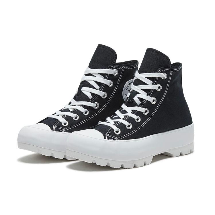 New Converse Chuck Taylor All Star Lugged Hi Black White Women's 565901C