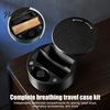Travel Friendly Breathing Assistance Storage Nasal Strips And Respiratory Case, Portable Compact Hard PLA Organizer for Accessories Round Box, Secure