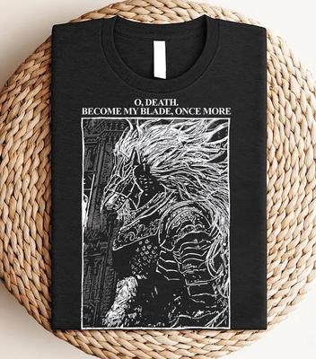 Tričko Elden Ring, Tričko Dark Souls, Tričko Maliketh, Tričko Měsíční meč Unisex