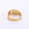 EUEAVAN 2026 Trend Hollow Cross Ring for Woman Stainless Steel Christian Jesus Rings Fashion Engagement Religious Jewelry Gifts