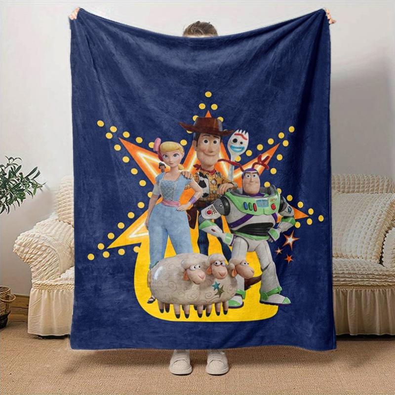 1pc, Toy Story Characters Throw Blanket Home Decor, Couch Cover, Outdoor, Gift for Friends, Throw, Bedroom, Living Room, Travel