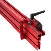 Miter Gauge Fence 75 Type Miter T-Track Aluminum Profile Fence Woodworking Miter Fence with Scale for Router Table (RED, 60cm)