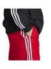 Adidas Pletená tepláková souprava pro muže s šarlatovými 3 pruhy, Černá/Bílá/Lepší (IJ6060) J/S