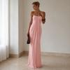 Women's Halter Neck Maxi Dress Elegant Long Summer Dress Flowing Evening Party Wedding Guest Gown