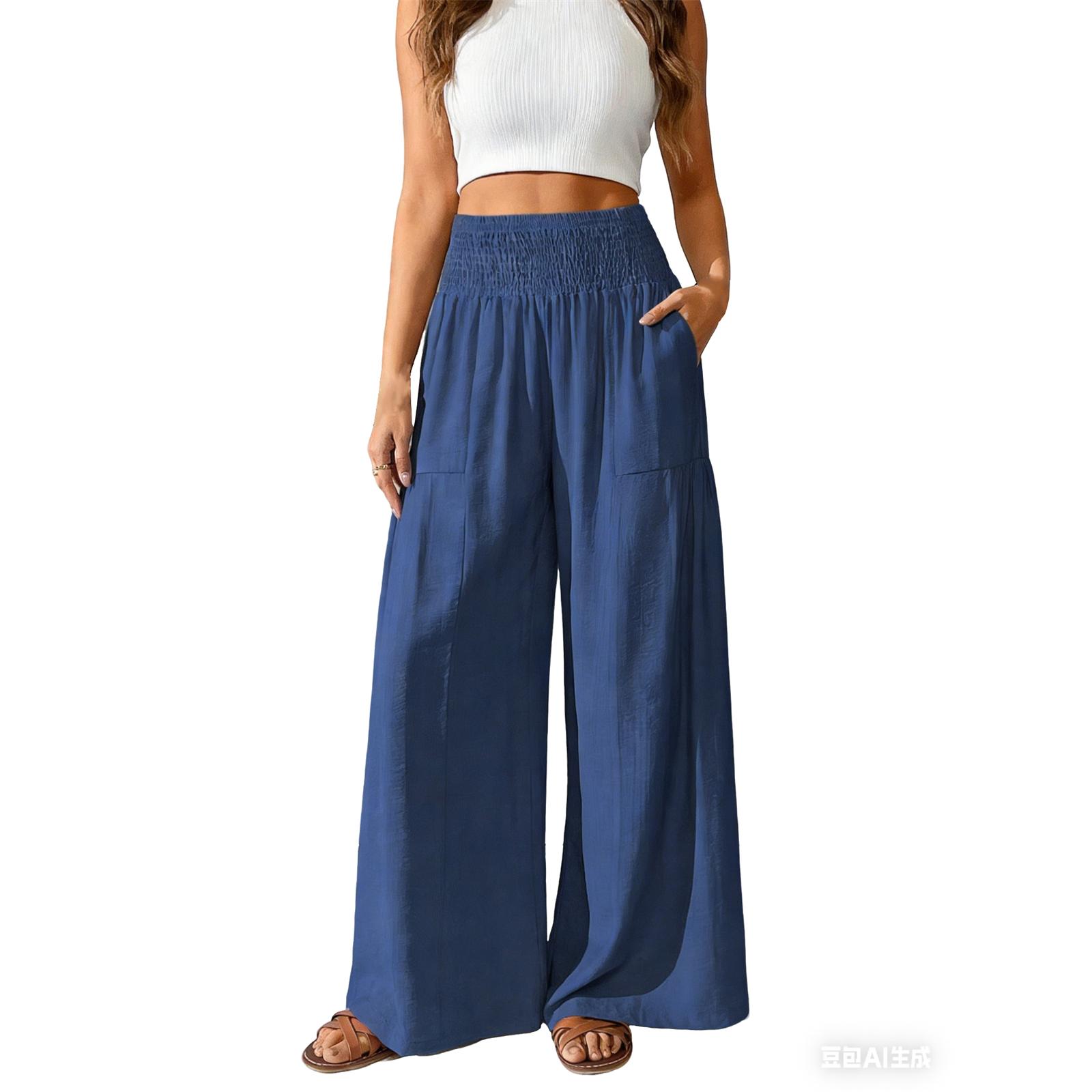 

Women s Casual Loose Pants Straight Wide Leg Pants Casual Pants XL
